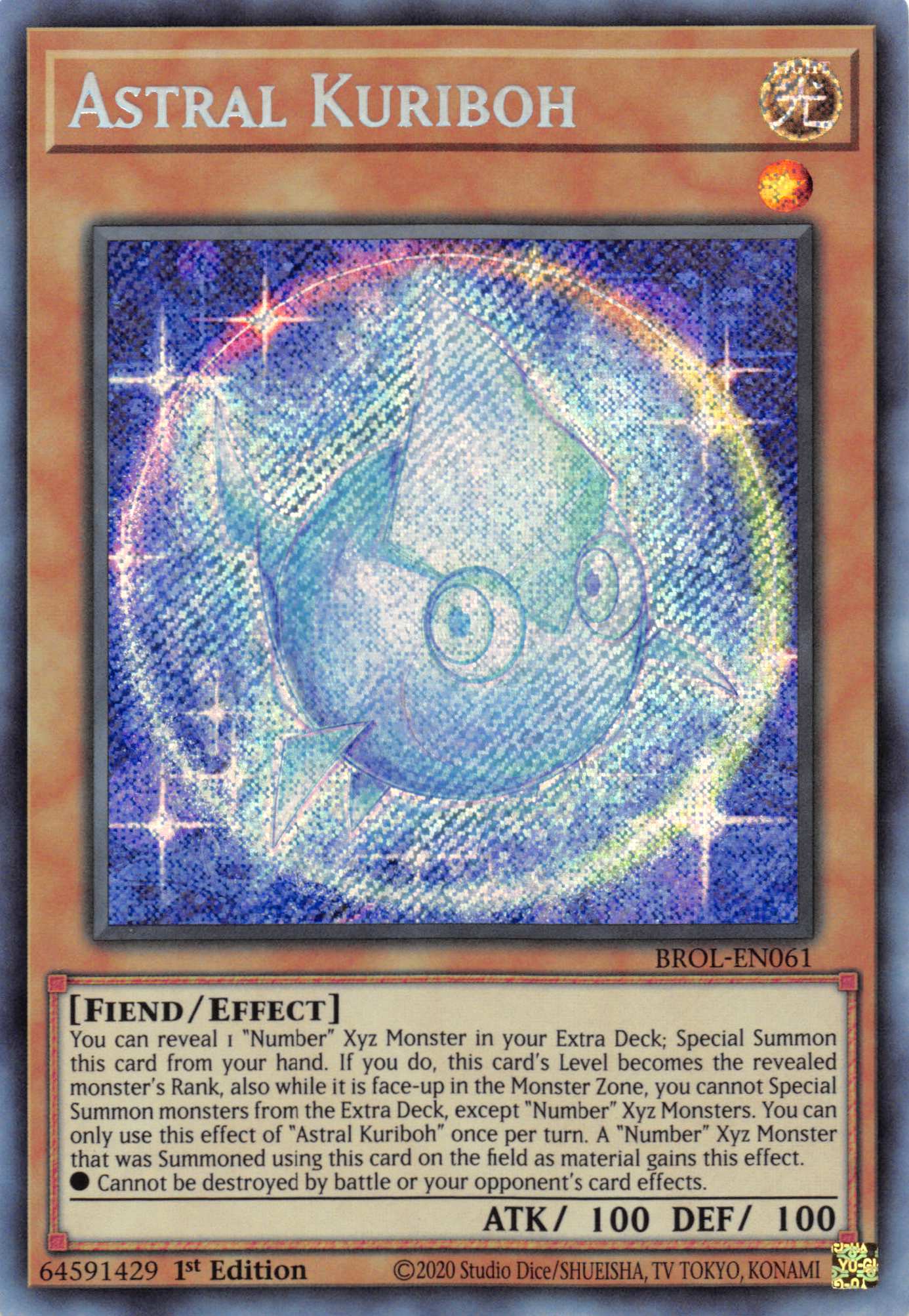 Astral Kuriboh [BROL-EN061] Secret Rare | Play N Trade Winnipeg