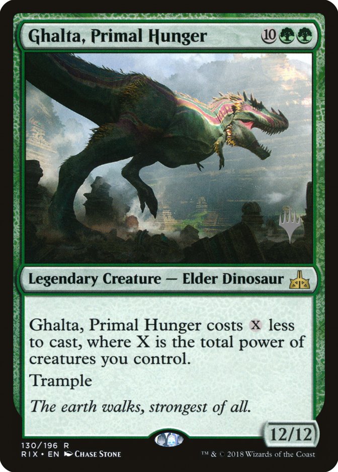 Ghalta, Primal Hunger (Promo Pack) [Rivals of Ixalan Promos] | Play N Trade Winnipeg