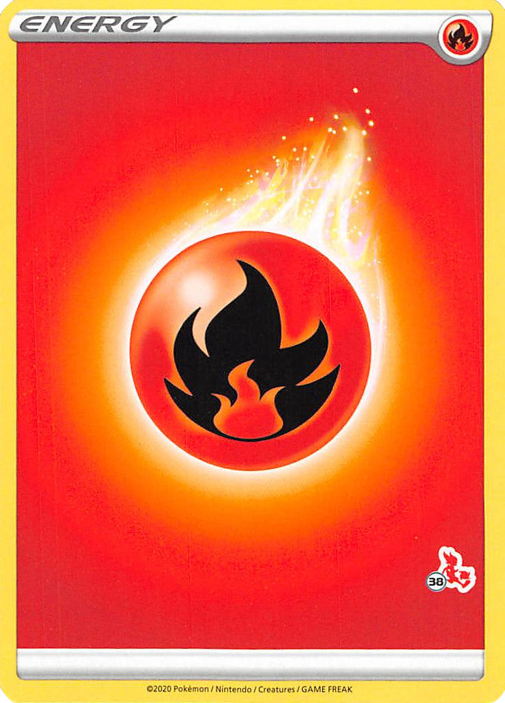 Fire Energy (Cinderace Stamp #38) [Battle Academy 2022] | Play N Trade Winnipeg