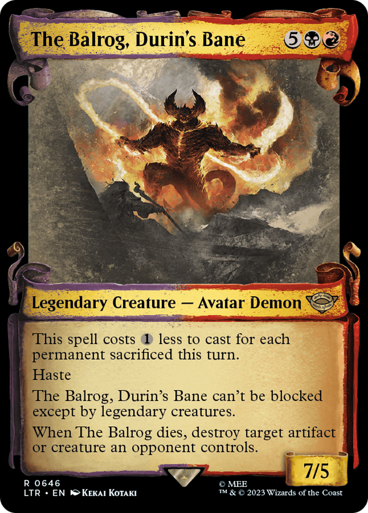 The Balrog, Durin's Bane [The Lord of the Rings: Tales of Middle-Earth Showcase Scrolls] | Play N Trade Winnipeg