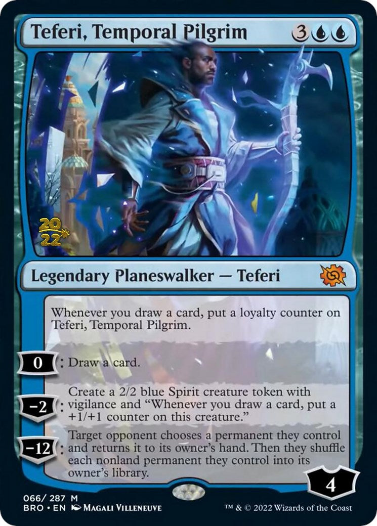 Teferi, Temporal Pilgrim [The Brothers' War: Prerelease Promos] | Play N Trade Winnipeg