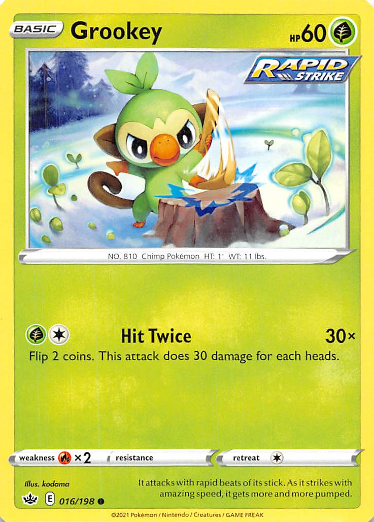 Grookey (016/198) [Sword & Shield: Chilling Reign] | Play N Trade Winnipeg