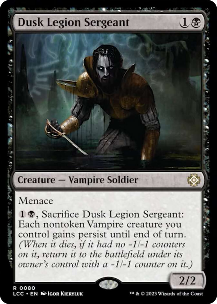 Dusk Legion Sergeant [The Lost Caverns of Ixalan Commander] | Play N Trade Winnipeg