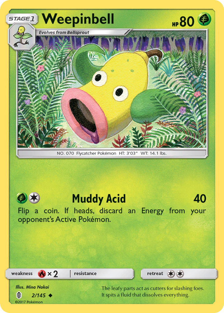 Weepinbell (2/145) [Sun & Moon: Guardians Rising] | Play N Trade Winnipeg