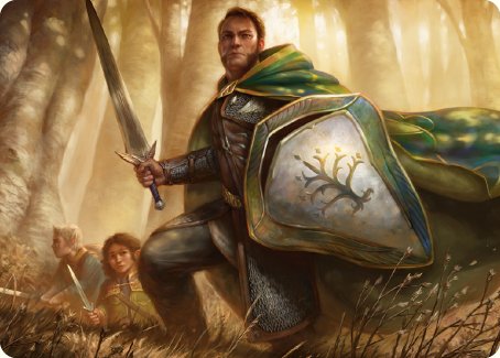 Boromir, Warden of the Tower Art Card [The Lord of the Rings: Tales of Middle-earth Art Series] | Play N Trade Winnipeg