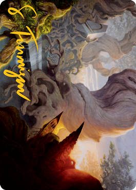 Yavimaya, Cradle of Growth Art Card (Gold-Stamped Signature) [Modern Horizons 2 Art Series] | Play N Trade Winnipeg