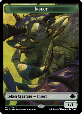 Insect // Elemental Double-Sided Token [Dominaria Remastered Tokens] | Play N Trade Winnipeg