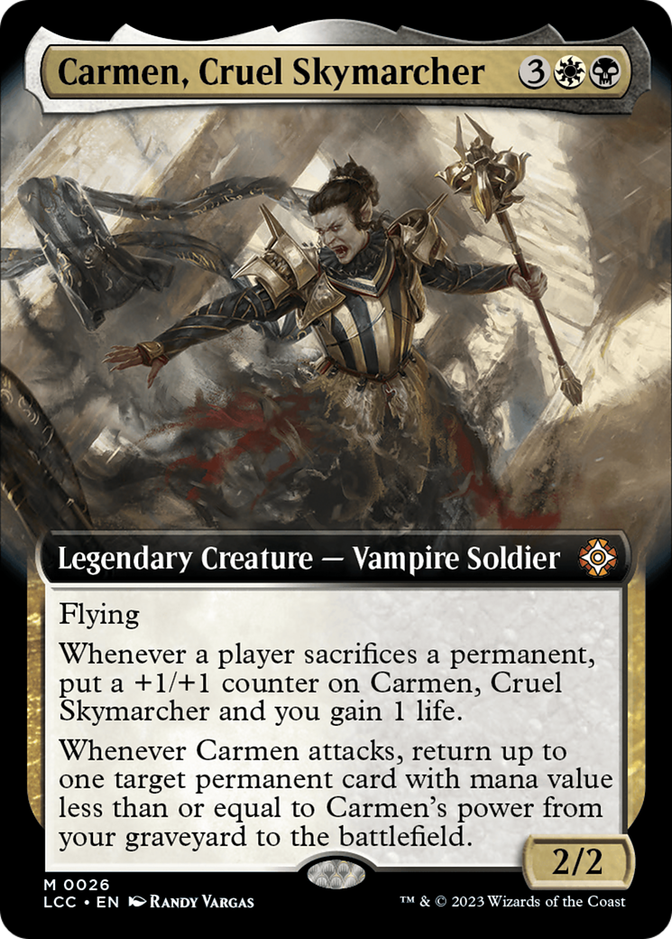 Carmen, Cruel Skymarcher (Extended Art) [The Lost Caverns of Ixalan Commander] | Play N Trade Winnipeg