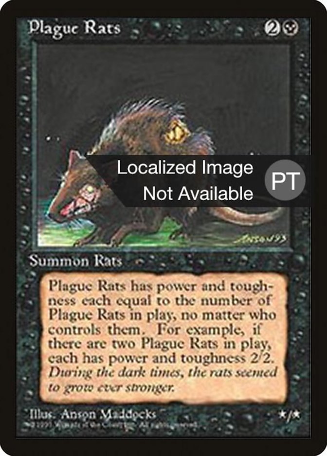 Plague Rats [Fourth Edition (Foreign Black Border)] | Play N Trade Winnipeg