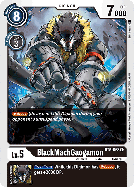 BlackMachGaogamon [BT5-068] [Battle of Omni] | Play N Trade Winnipeg