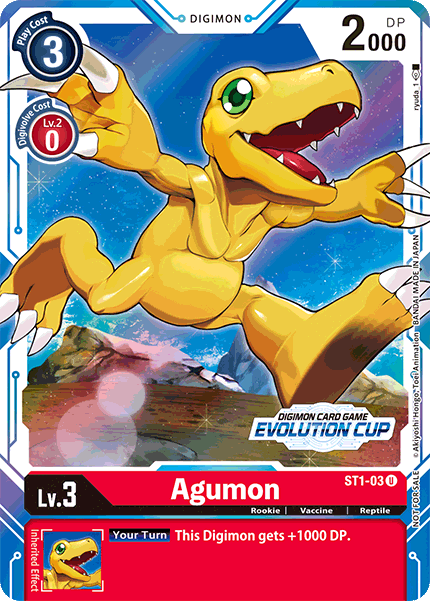 Agumon [ST1-03] (Evolution Cup) [Starter Deck: Gaia Red Promos] | Play N Trade Winnipeg