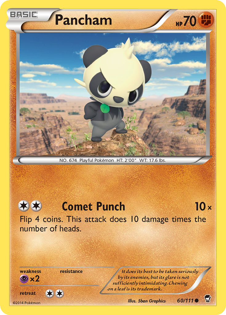 Pancham (60/111) [XY: Furious Fists] | Play N Trade Winnipeg