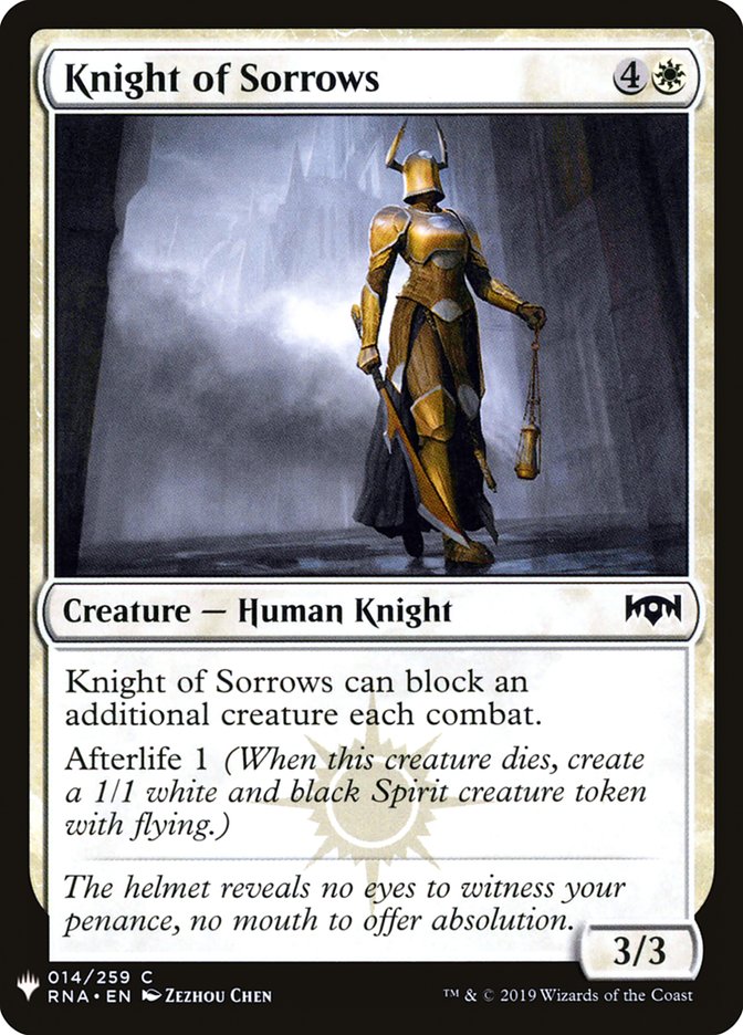 Knight of Sorrows [Mystery Booster] | Play N Trade Winnipeg