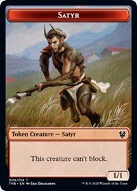 Satyr // Wolf Double-sided Token [Theros Beyond Death Tokens] | Play N Trade Winnipeg