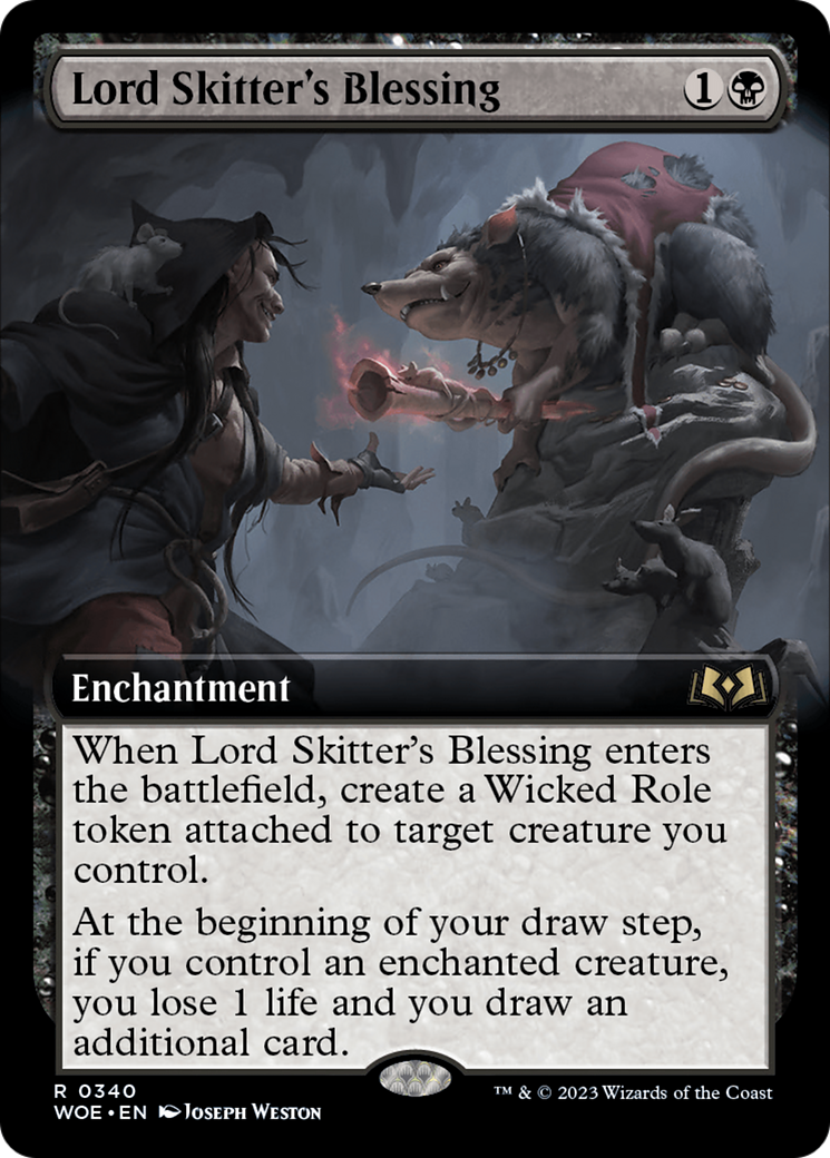 Lord Skitter's Blessing (Extended Art) [Wilds of Eldraine] | Play N Trade Winnipeg