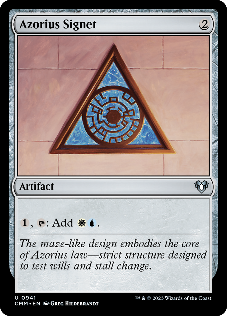 Azorius Signet [Commander Masters] | Play N Trade Winnipeg