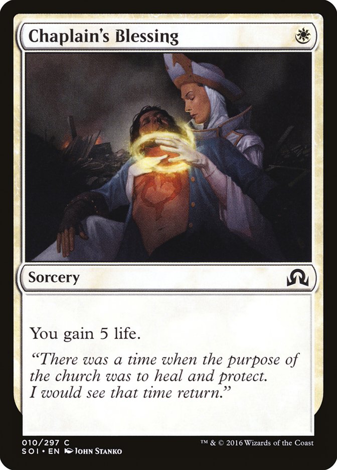 Chaplain's Blessing [Shadows over Innistrad] | Play N Trade Winnipeg