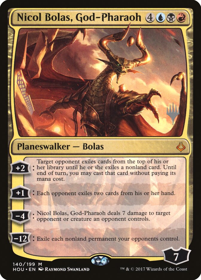 Nicol Bolas, God-Pharaoh (Promo Pack) [Hour of Devastation Promos] | Play N Trade Winnipeg