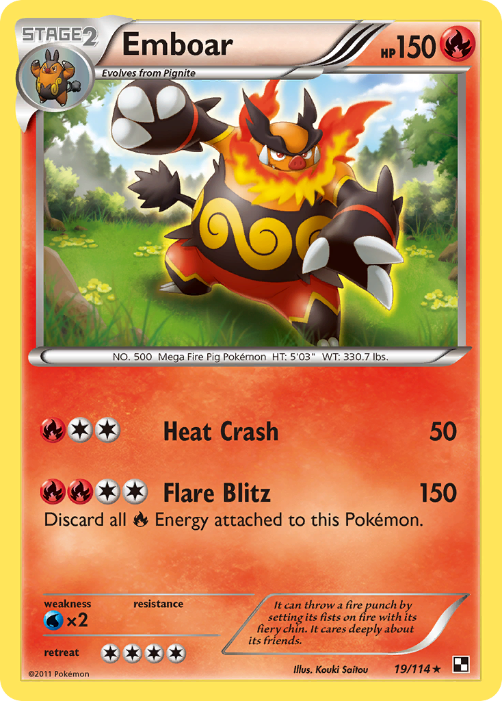 Emboar (19/114) [Black & White: Base Set] | Play N Trade Winnipeg