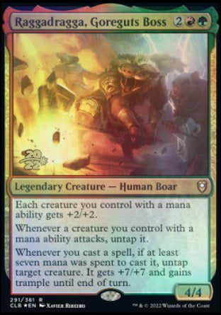 Raggadragga, Goreguts Boss [Commander Legends: Battle for Baldur's Gate Prerelease Promos] | Play N Trade Winnipeg