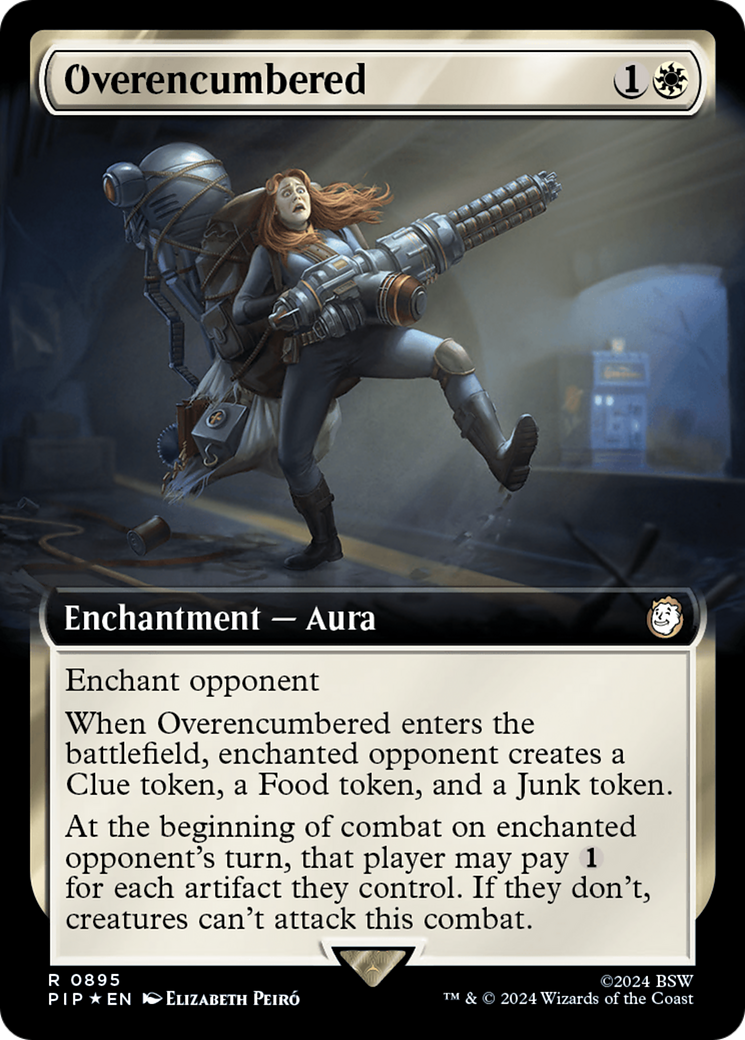 Overencumbered (Extended Art) (Surge Foil) [Fallout] | Play N Trade Winnipeg