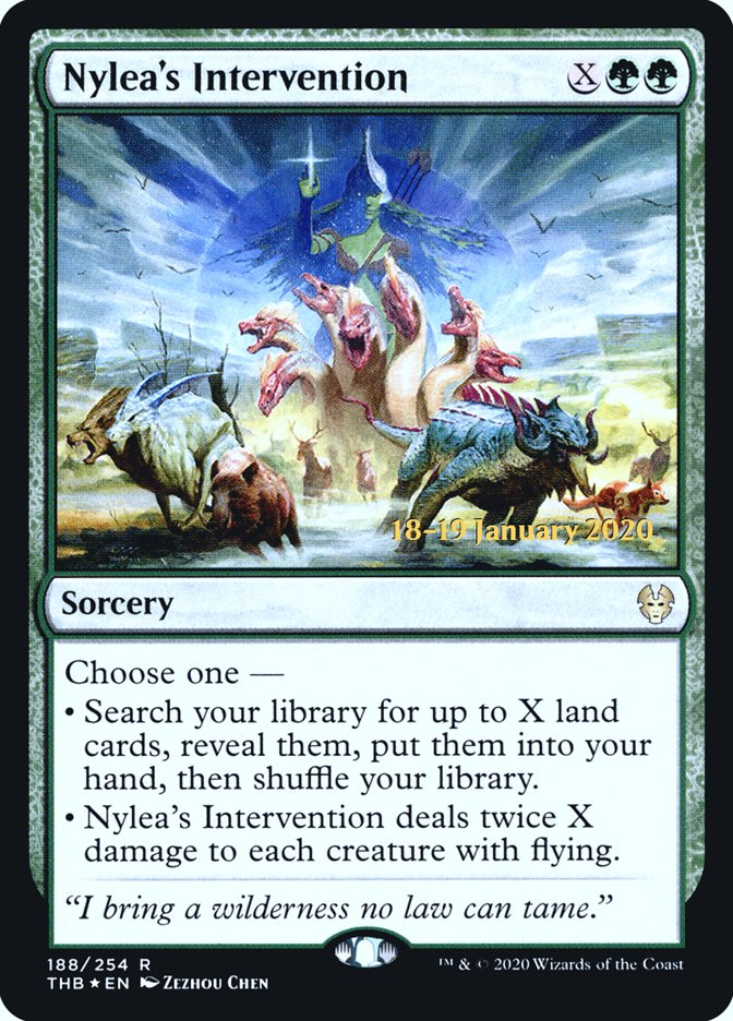 Nylea's Intervention [Theros Beyond Death Prerelease Promos] | Play N Trade Winnipeg