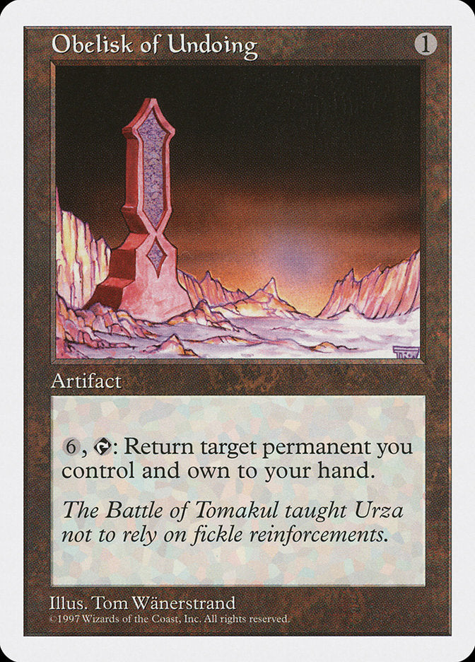 Obelisk of Undoing [Fifth Edition] | Play N Trade Winnipeg