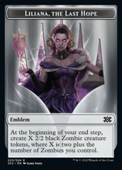 Liliana, the Last Hope Emblem // Spirit Double-sided Token [Double Masters 2022 Tokens] | Play N Trade Winnipeg