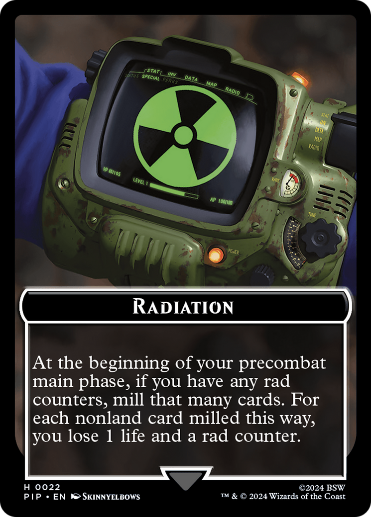 Radiation // Human Soldier Double-Sided Token [Fallout Tokens] | Play N Trade Winnipeg