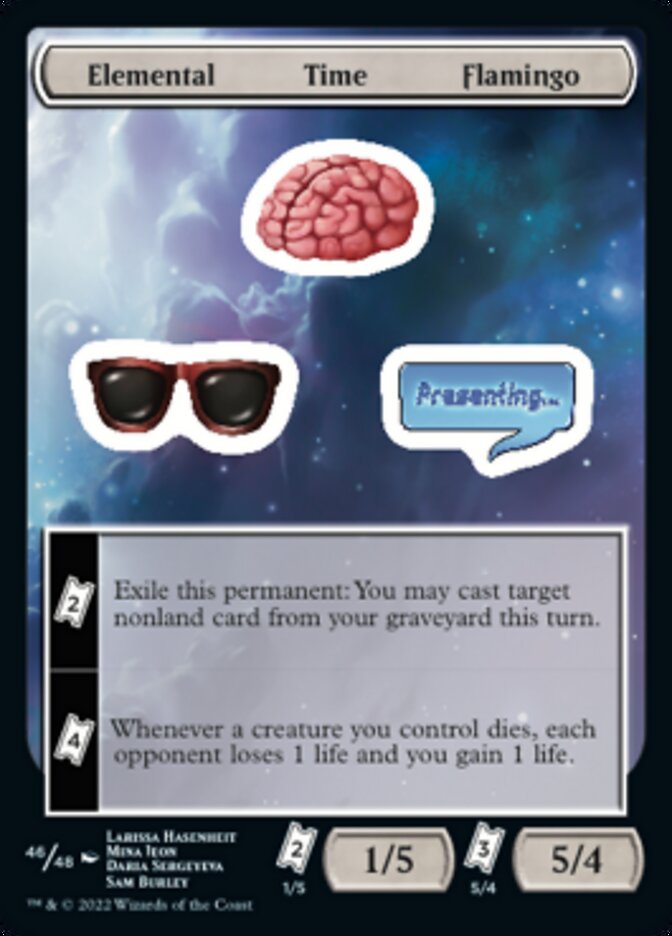 Elemental Time Flamingo [Unfinity Stickers] | Play N Trade Winnipeg