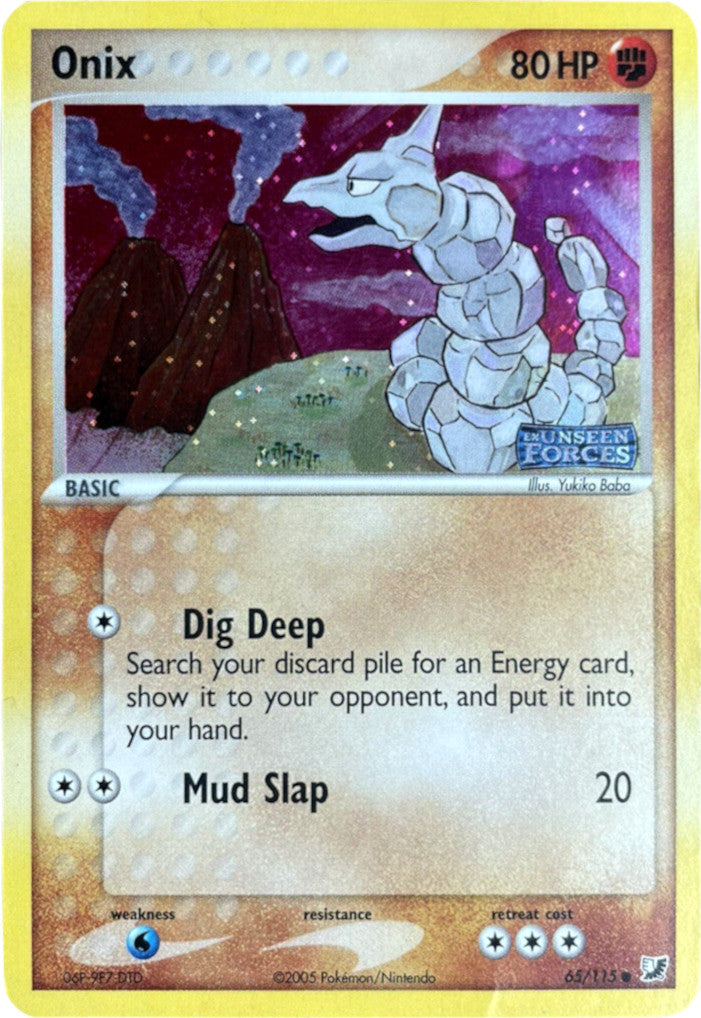 Onix (65/115) (Stamped) [EX: Unseen Forces] | Play N Trade Winnipeg