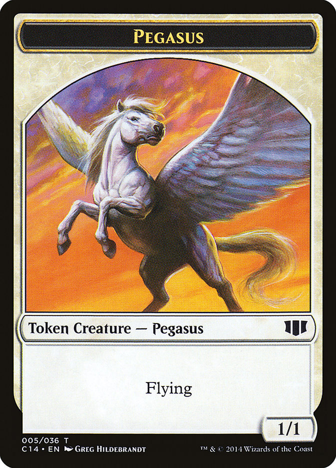 Kor Soldier // Pegasus Double-sided Token [Commander 2014 Tokens] | Play N Trade Winnipeg