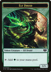 Elf Druid // Beast (020/036) Double-sided Token [Commander 2014 Tokens] | Play N Trade Winnipeg