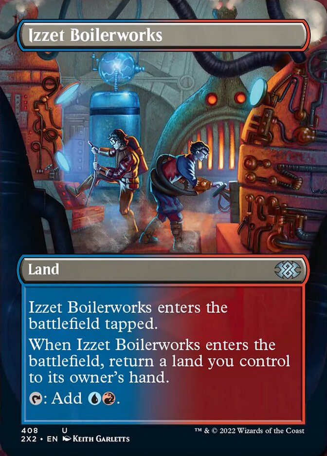 Izzet Boilerworks (Borderless Alternate Art) [Double Masters 2022] | Play N Trade Winnipeg