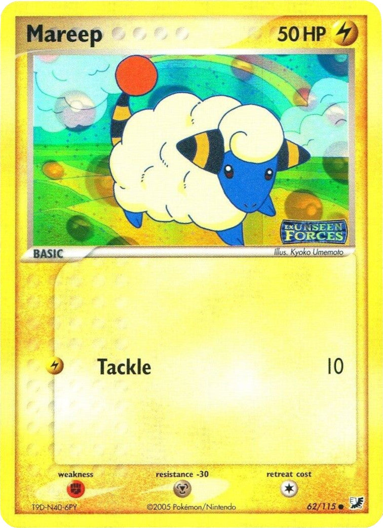 Mareep (62/115) (Stamped) [EX: Unseen Forces] | Play N Trade Winnipeg