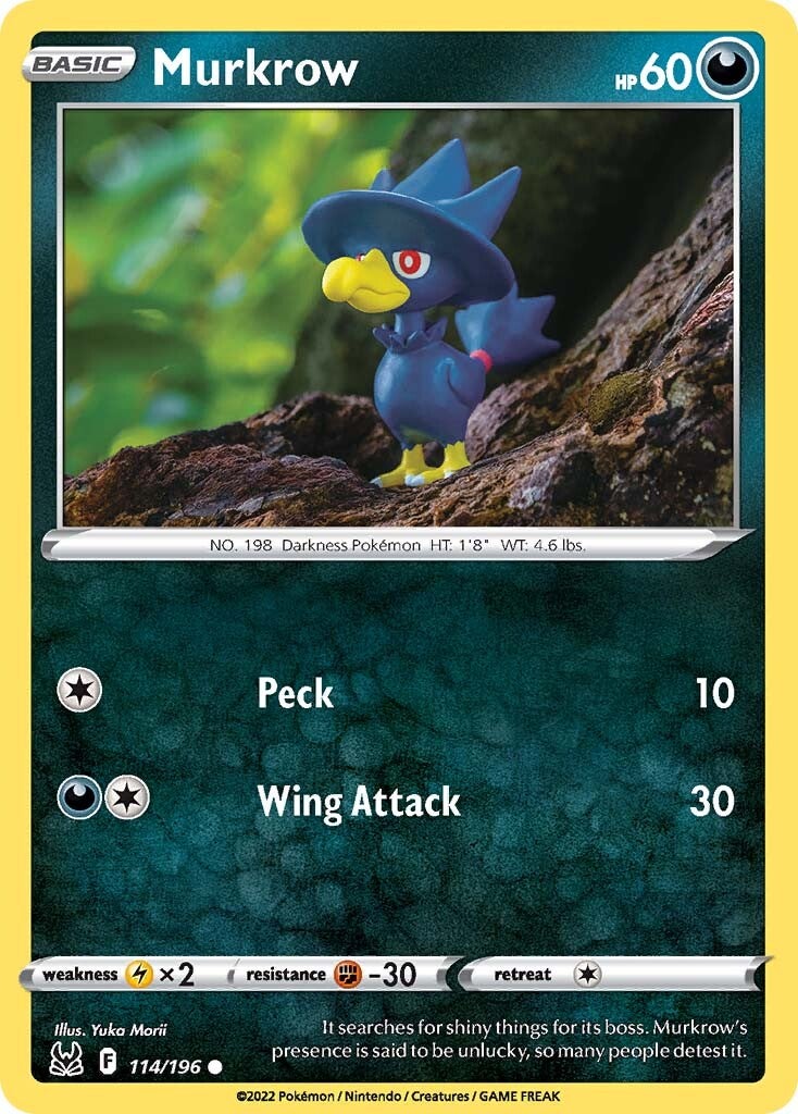 Murkrow (114/196) [Sword & Shield: Lost Origin] | Play N Trade Winnipeg