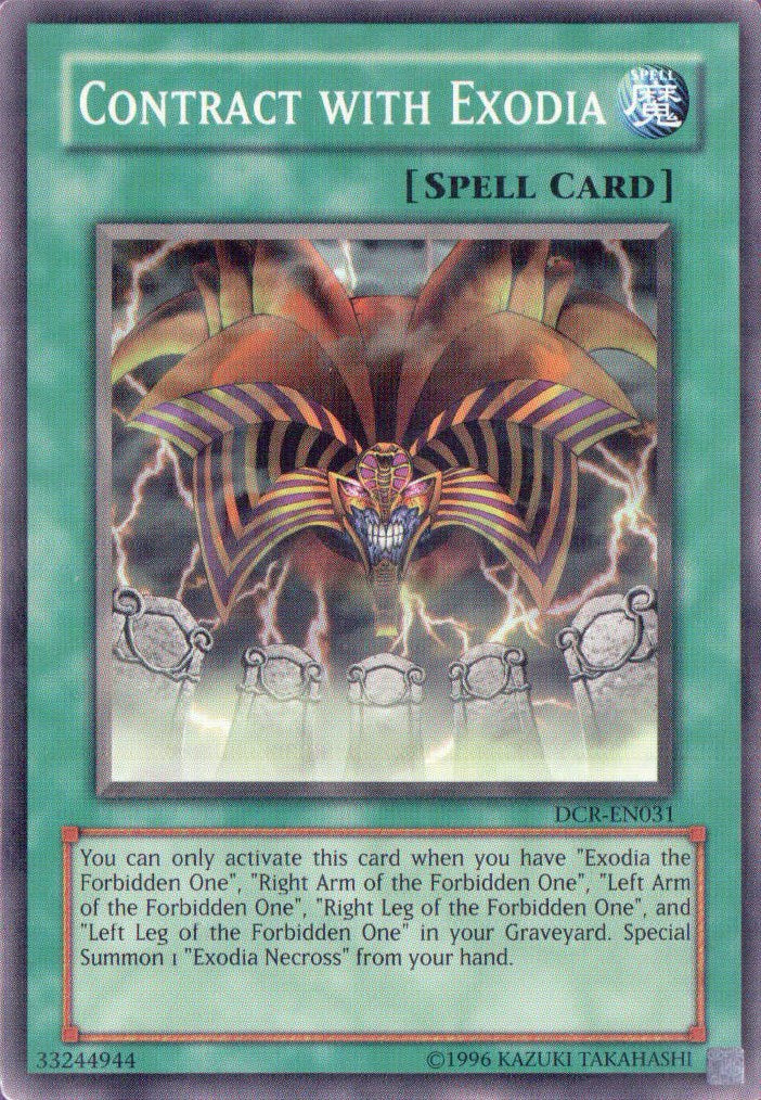 Contract with Exodia [DCR-EN031] Common | Play N Trade Winnipeg