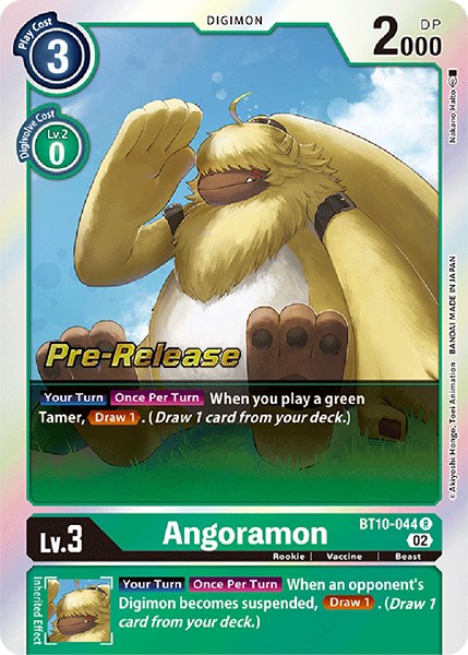 Angoramon [BT10-044] [Xros Encounter Pre-Release Cards] | Play N Trade Winnipeg