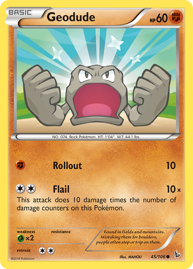 Geodude (45/106) [XY: Flashfire] | Play N Trade Winnipeg