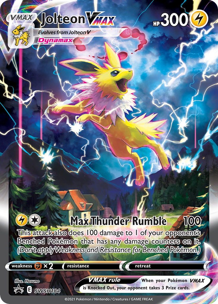 Jolteon VMAX (SWSH184) (Jumbo Card) [Sword & Shield: Black Star Promos] | Play N Trade Winnipeg