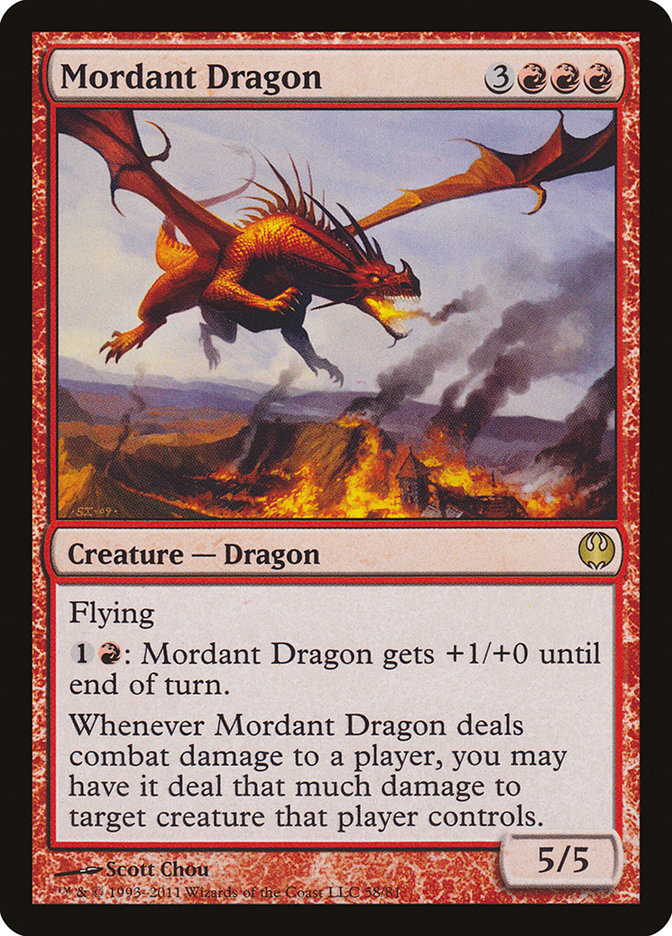 Mordant Dragon [Duel Decks: Knights vs. Dragons] | Play N Trade Winnipeg