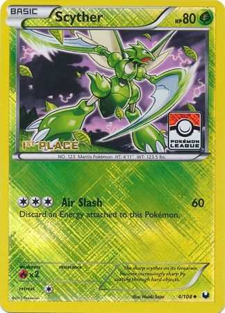 Scyther (4/108) (League Promo 1st Place) [Black & White: Dark Explorers] | Play N Trade Winnipeg