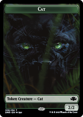 Elephant // Cat (008) Double-Sided Token [Dominaria Remastered Tokens] | Play N Trade Winnipeg
