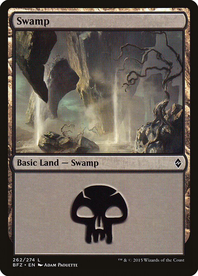 Swamp (262a) [Battle for Zendikar] | Play N Trade Winnipeg