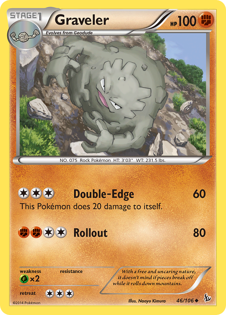 Graveler (46/106) [XY: Flashfire] | Play N Trade Winnipeg