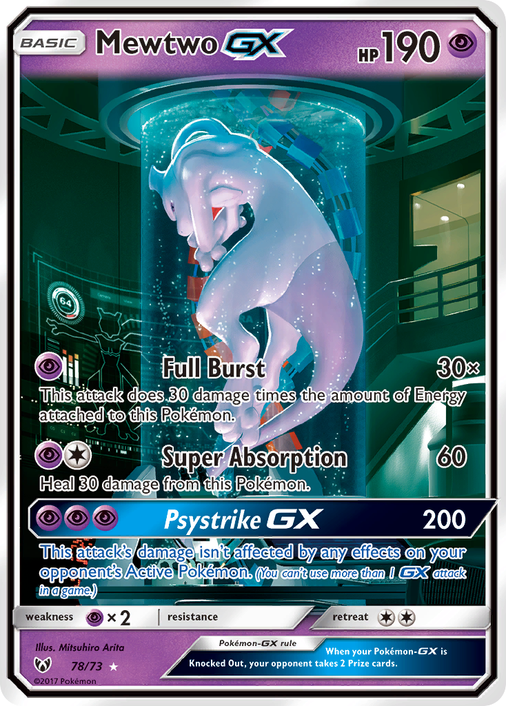 Mewtwo GX (78/73) [Sun & Moon: Shining Legends] | Play N Trade Winnipeg