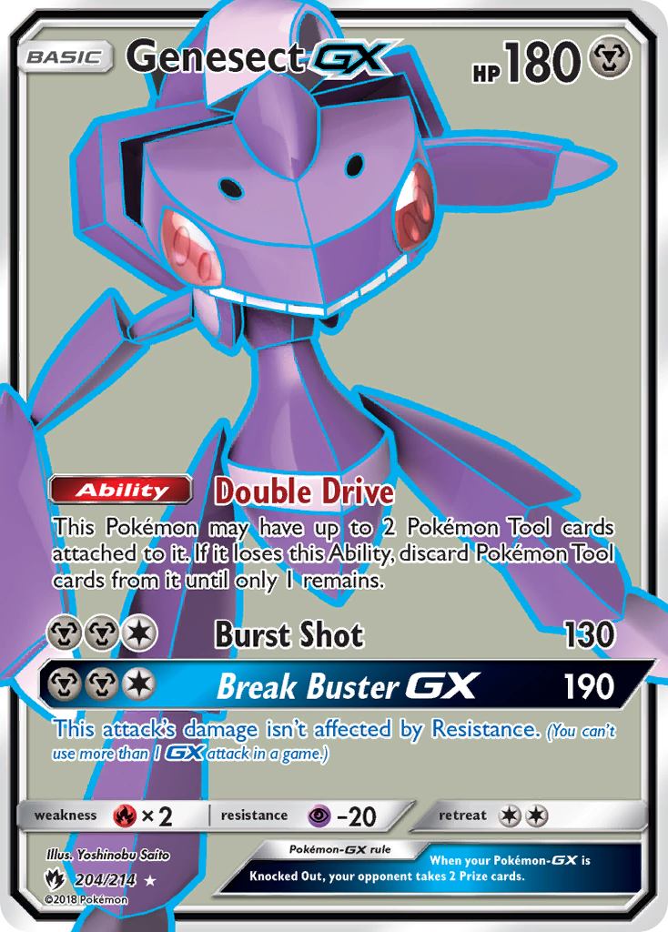 Genesect GX (204/214) [Sun & Moon: Lost Thunder] | Play N Trade Winnipeg