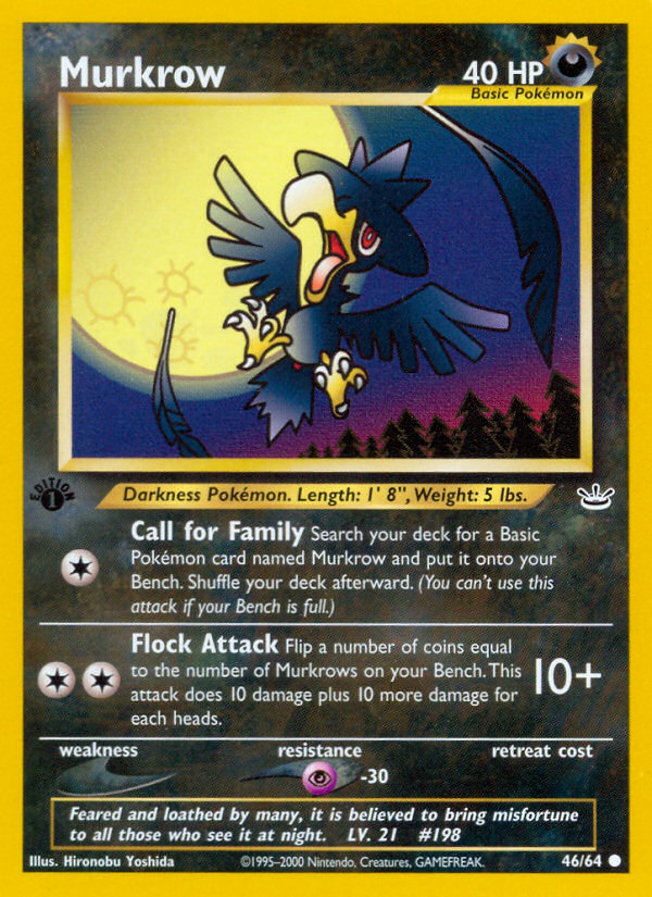 Murkrow (46/64) [Neo Revelation 1st Edition] | Play N Trade Winnipeg