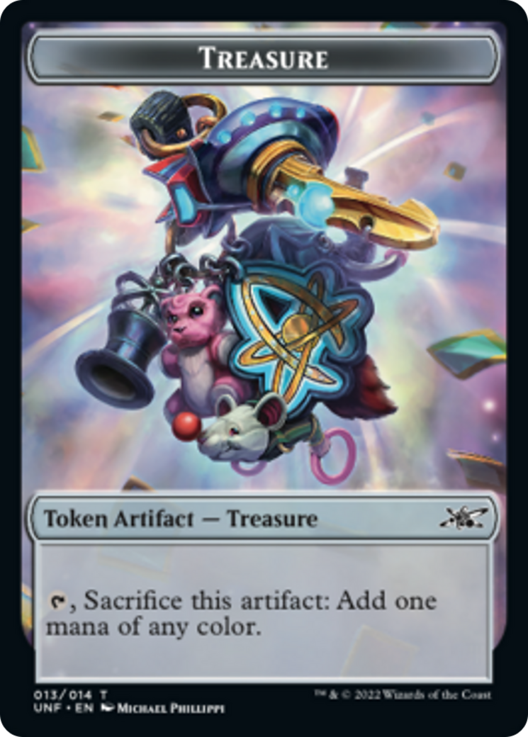 Cat // Treasure (13) Double-sided Token [Unfinity Tokens] | Play N Trade Winnipeg