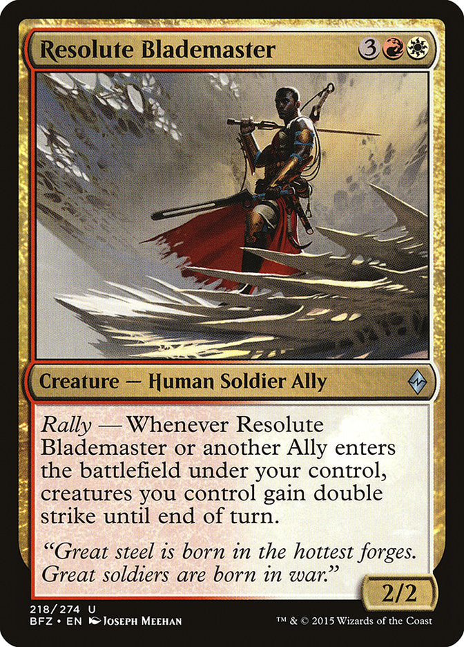 Resolute Blademaster [Battle for Zendikar] | Play N Trade Winnipeg